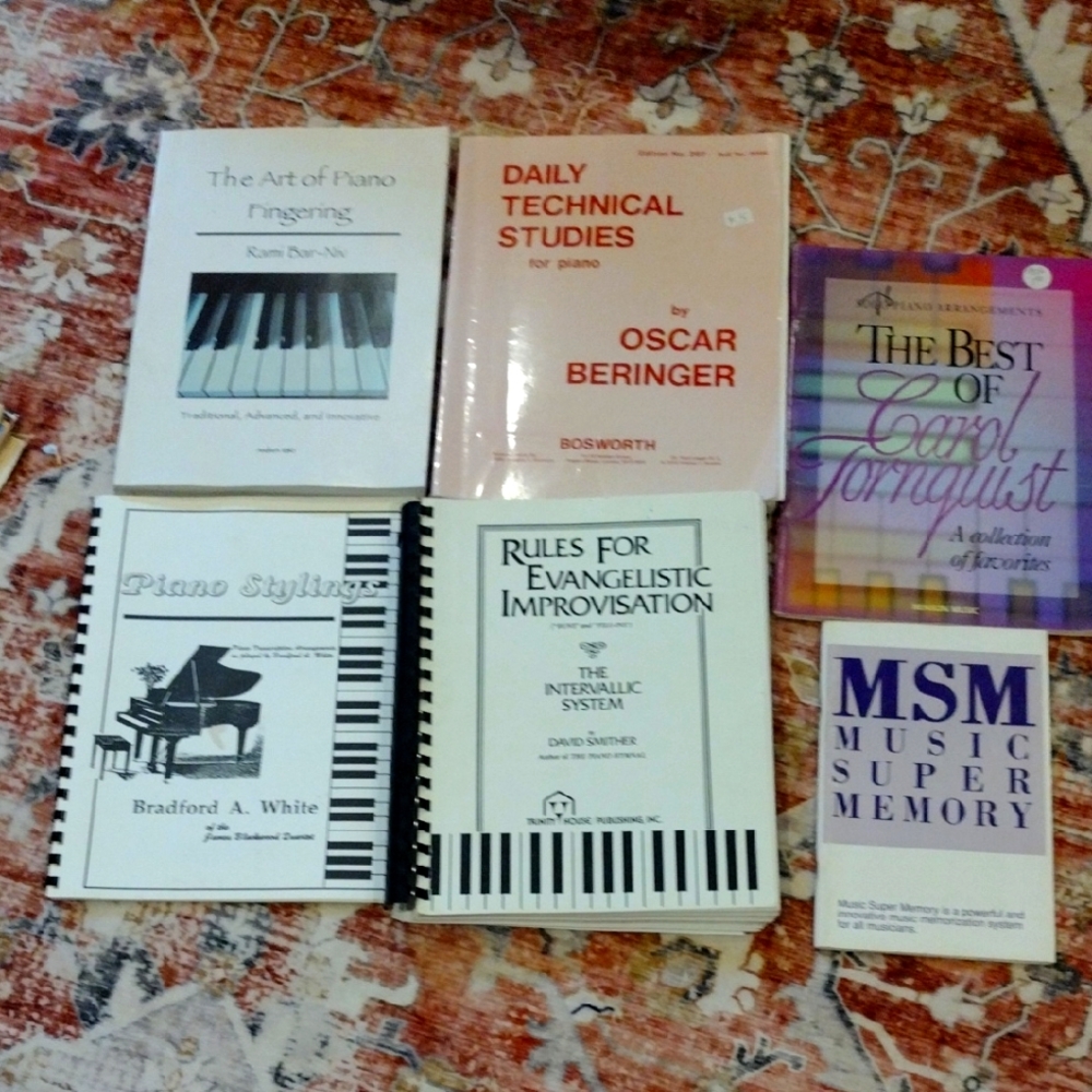 Collection of Six  Music Instruction Books Improvisation, Stylings, Techniques